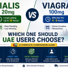 Cialis 20mg vs Viagra 100mg comparison guide for UAE users